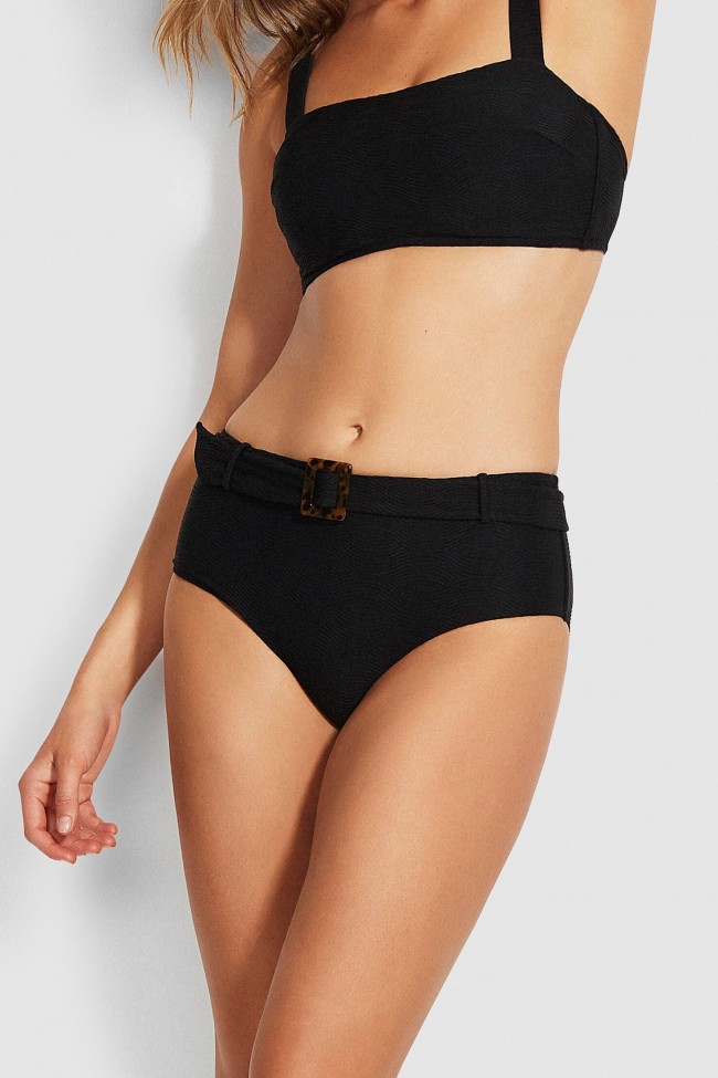 Swimwear Bayana Capri Sea Bandeau Wide Side Retro Bikini Seafolly