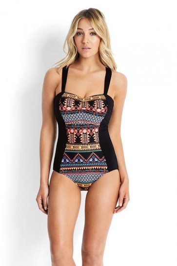 Spice Temple DD Maillot One Piece Black Seafolly