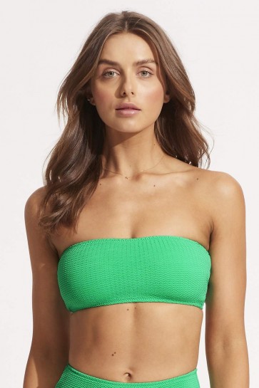 Seadive Bandeau Tube Bikini Top Jade