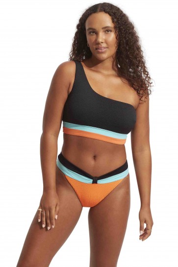 Slice Of Splice Shoulder Bandeau Hi Rise Bikini