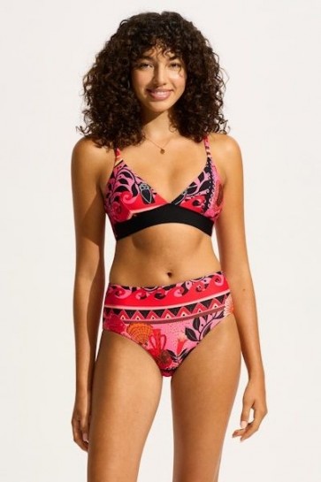 Atlantis Banded Bralette High Waisted Bikini Set 