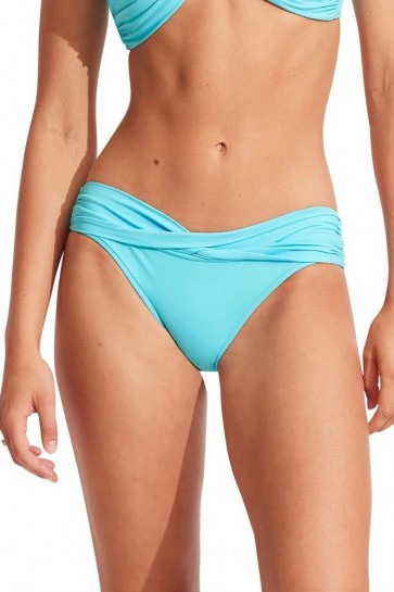 Twist Band Hipster Bikini Bototm  Aquamarine