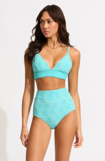 Sea Dive Bralette High Waisted Bikini Set 