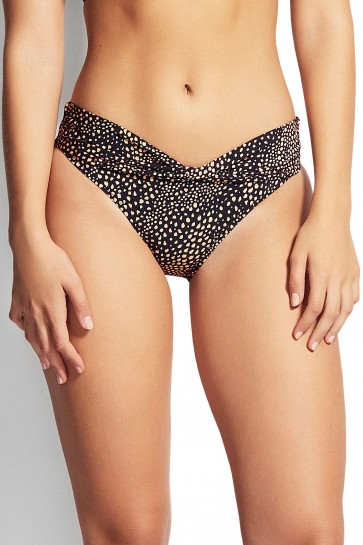 Safari Spot Twist Band Hipster Bikini Pants 