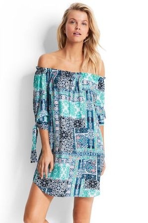 Silk Road Off Shoulder Dress