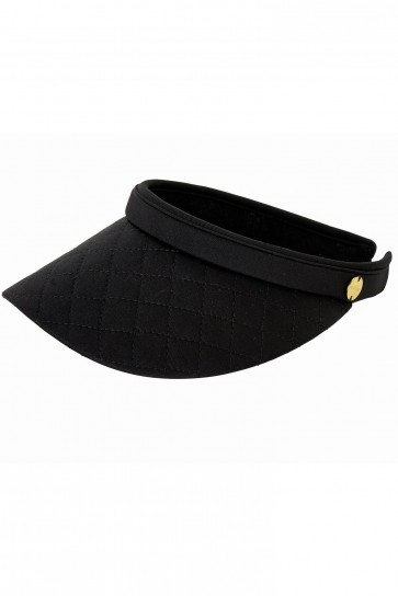 Quilted Visor by Seafolly Black