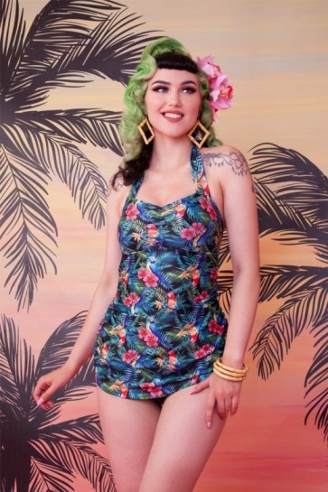 Romises Jungle Balcony Skirted One Piece Swimsuit 