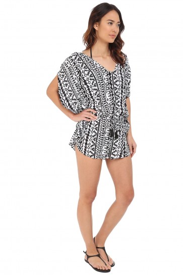 City Limits Playsuit Black-White SEAFOLLY