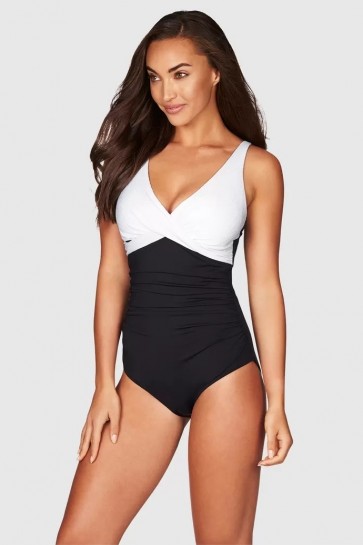 Valentina Black Cross Front Multifit One Piece