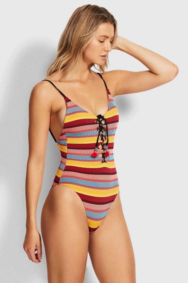 Seafolly striped one piece shop