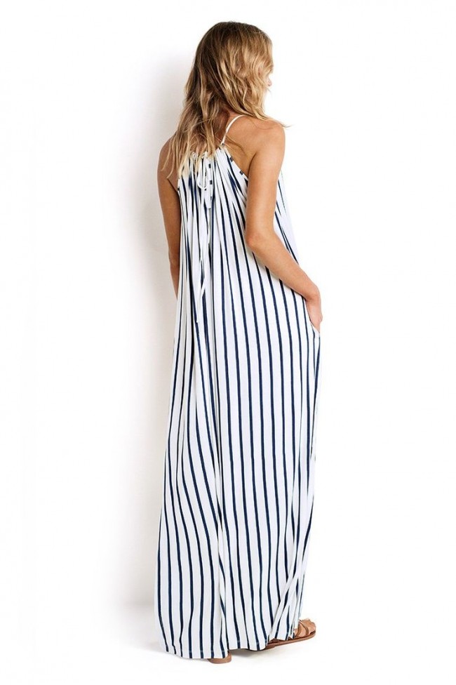 Swimwear | bayana - Vertical Stripe Jersey Maxi Dress SEAFOLLY