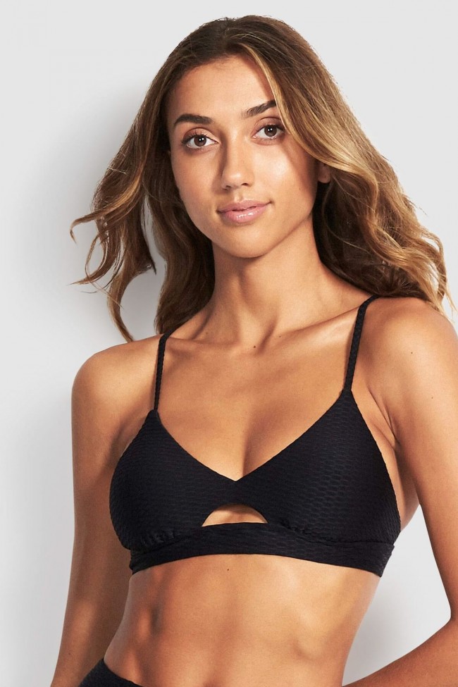 La Luna Keyhole Bralette by Seafolly Black