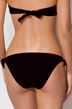 Charm swim briefs with the twine Black