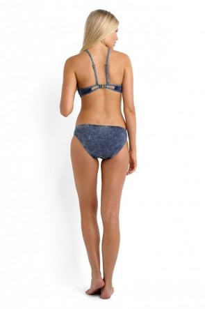 Deja Blue Bralette Hipster Bikini Set Denim