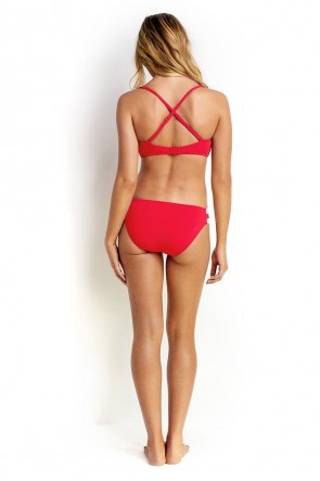 Block Party D Cup Halter Bikini Set Chilli