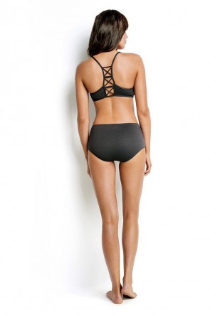 Seafolly Loop Front Bralette Top with High Waisted Lattice Pant Seafolly