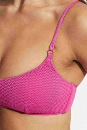 Sea Dive Bralette Bikini Top Fuchsia Rose