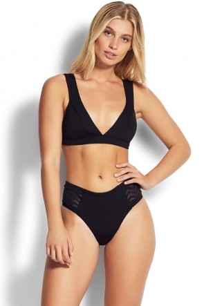 Active Banded Tri Bikini Top by Seafolly 