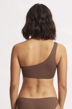 Seafolly Collective One Shoulder Top Tiramisu
