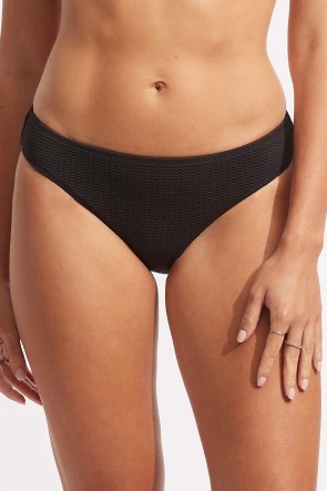 Sea Dive Hipster Bikini Bottom Black