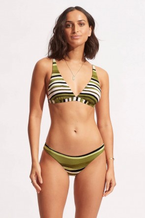 Sun Stripe Hipster Pant - Avocado 