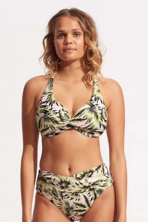 Island In The Sun Wrap Front F Cup Bra