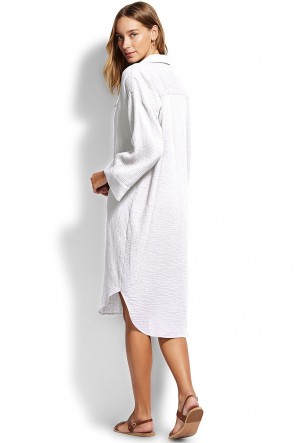 Oversize Beach Cover Up Shirt 