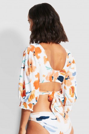 Summer Memoirs Wrap Top by Seafolly