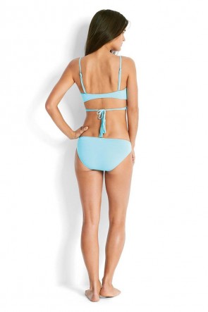 Twist Band Hipster Bikini Bototm Sky Blue