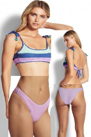 Summer Chintz Crochet Bralette Bikini Brazilian