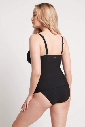 Valentina Black E/F Cup Singlet Top Tankini 