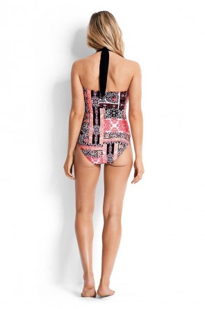 Silk Market  D Cup Halter One Piece Maillot 