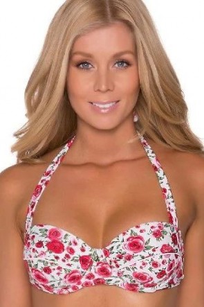 Denver Bikini Top White/Rose