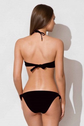 Charm Bandoe Push-Up Bikini Set Black