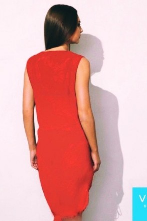 Charm Beach Dress Red 
