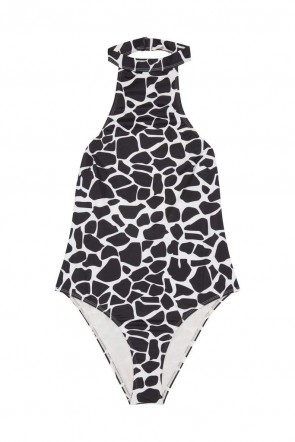Wolf&Whistle White Eco Giraffe Swimsuit