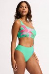 Tropica One Shoulder Cut Out One Piece 