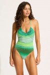 Spectrum Drawstring V Neck One Piece 