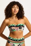 Atlantis Bustier Bandeau Bikini Top - Ecru