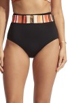 Sun Stripe High Waisted Pant With Belt