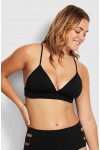 Quilted Fixed Tri Bikini Top by Seafolly 