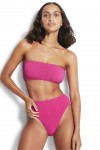 Seadive Bandeau Tube Hi Rise Set Fuchsia Rose
