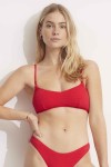 Sea Dive Bralette Bikini Top Chilli Red