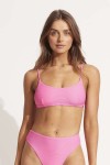 Essentials Bralette Bikini Top Seafolly Pink Guava