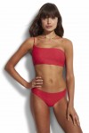 Twilight One Shoulder Bikini  Bikini Set  Red