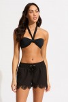 Sash Tie Front Bandeau  Lulu Boardshort