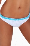 MONROE white aqua dots bottom