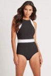 Valentina Black High Neck Multifit One Piece