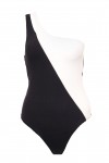 Your Type One Shoulder Spliced One-Piece 