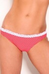 MONROE red white dots bottom